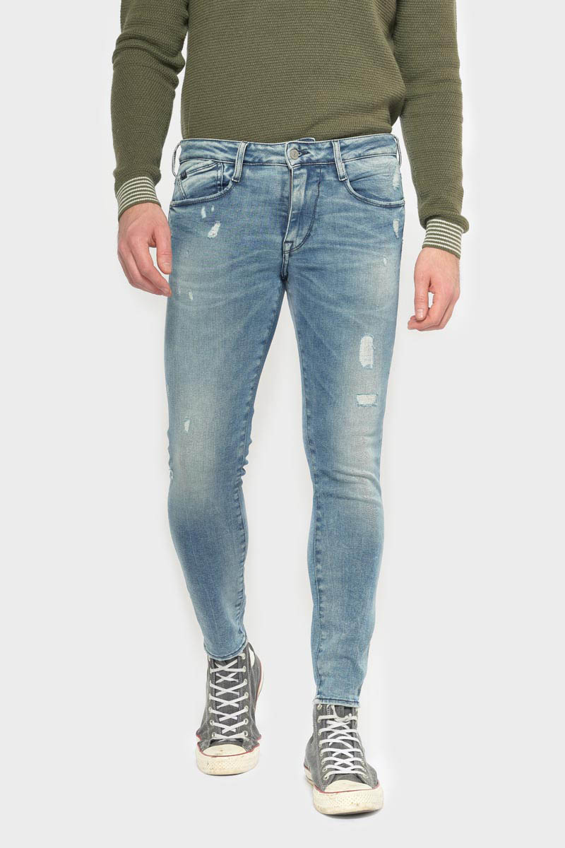 Jeans power skinny 7/8 destroy vintage blau Nr.4