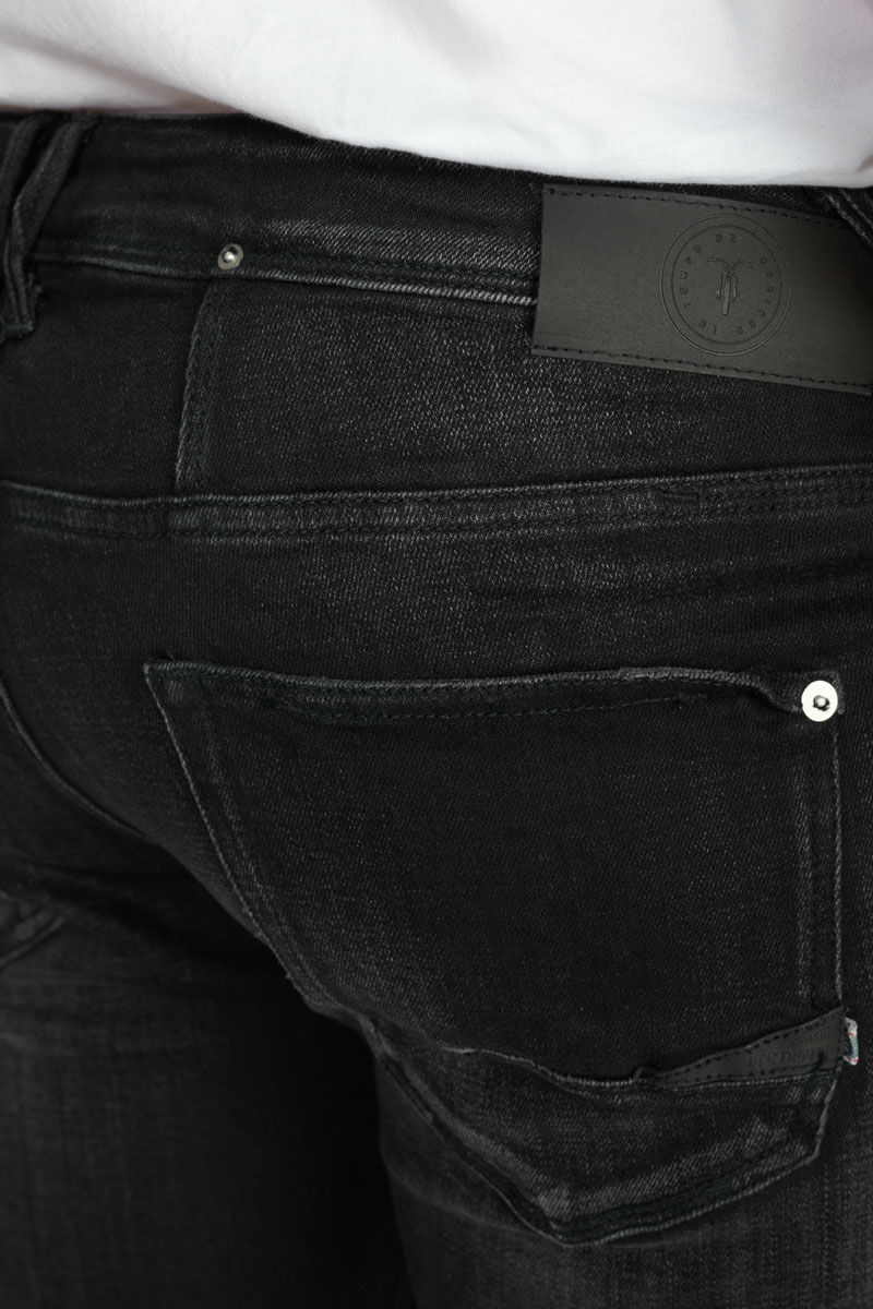 Jeans 600/17 adjusted Basic destroy schwarz Nr.1