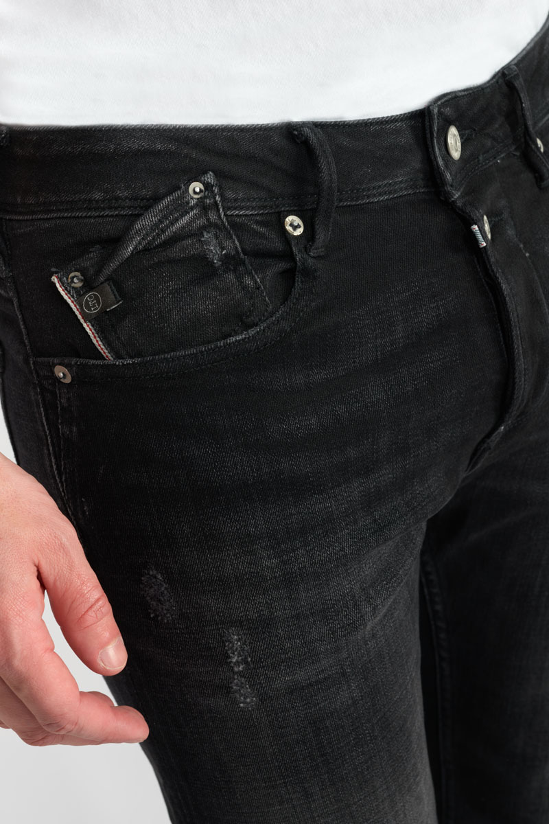 Jeans 600/17 adjusted Basic destroy schwarz Nr.1
