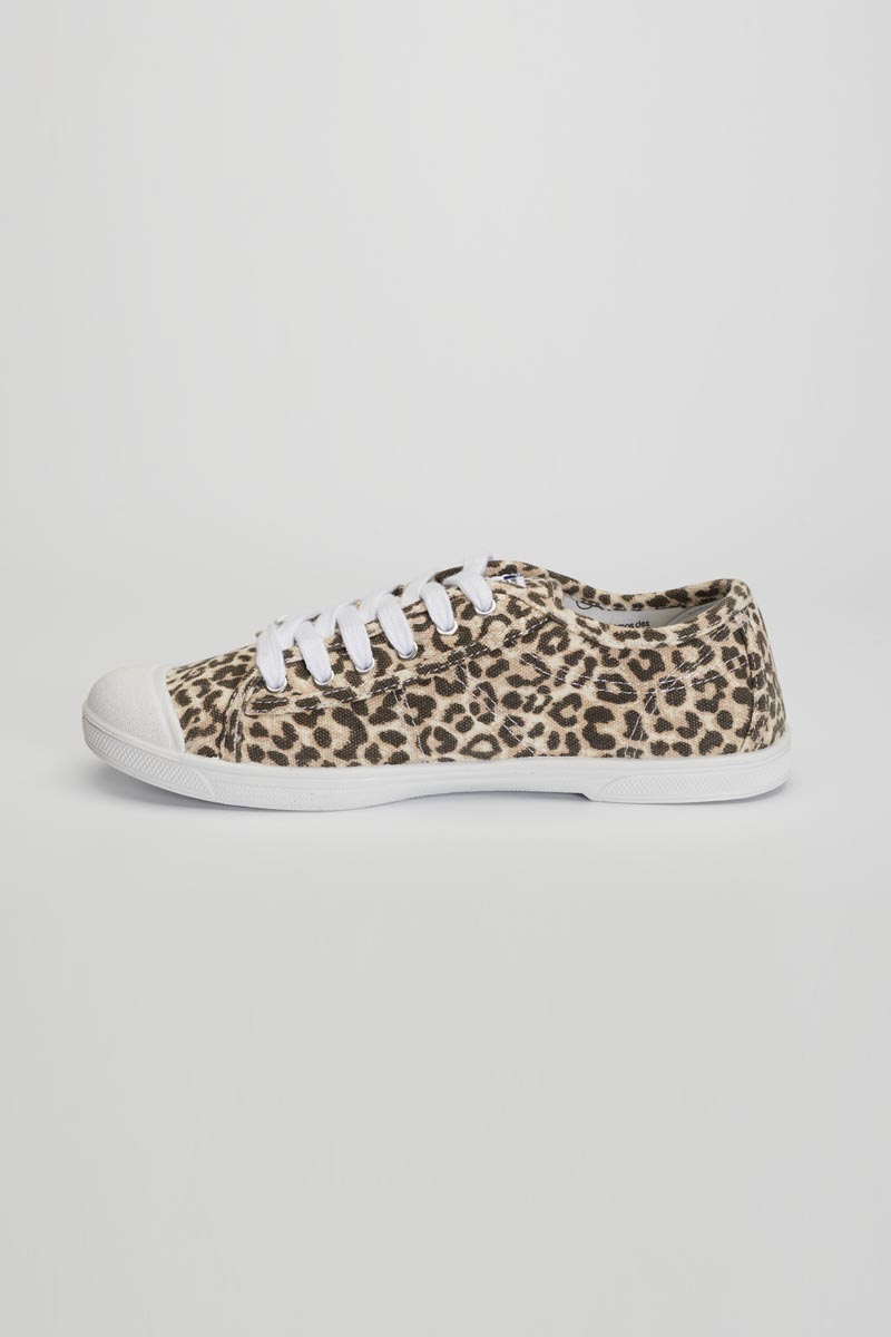 Sneaker Basic mit Leopardenmuster