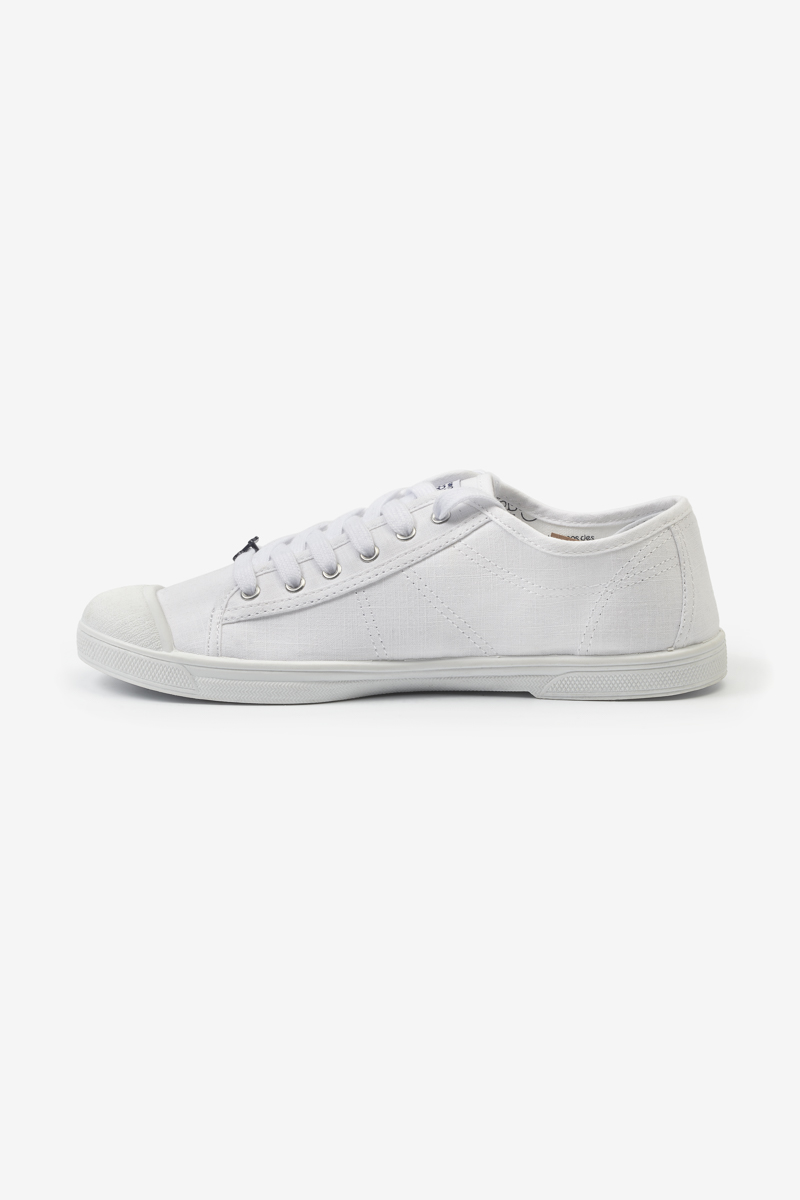 Sneakers Basic weiß mit Stickerei