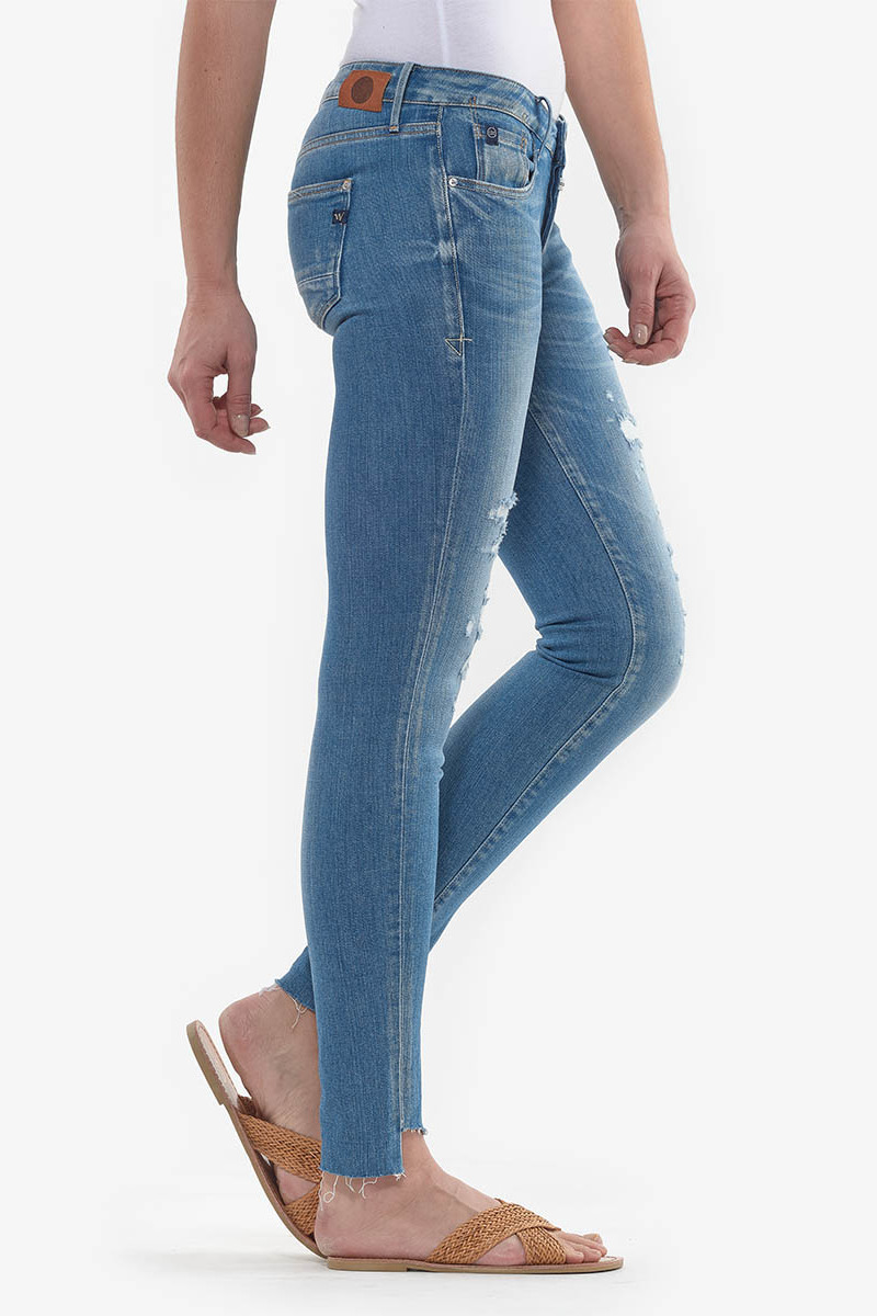 Evora Power Skinny 7/8 jeans destroy vintage blau Nr.3