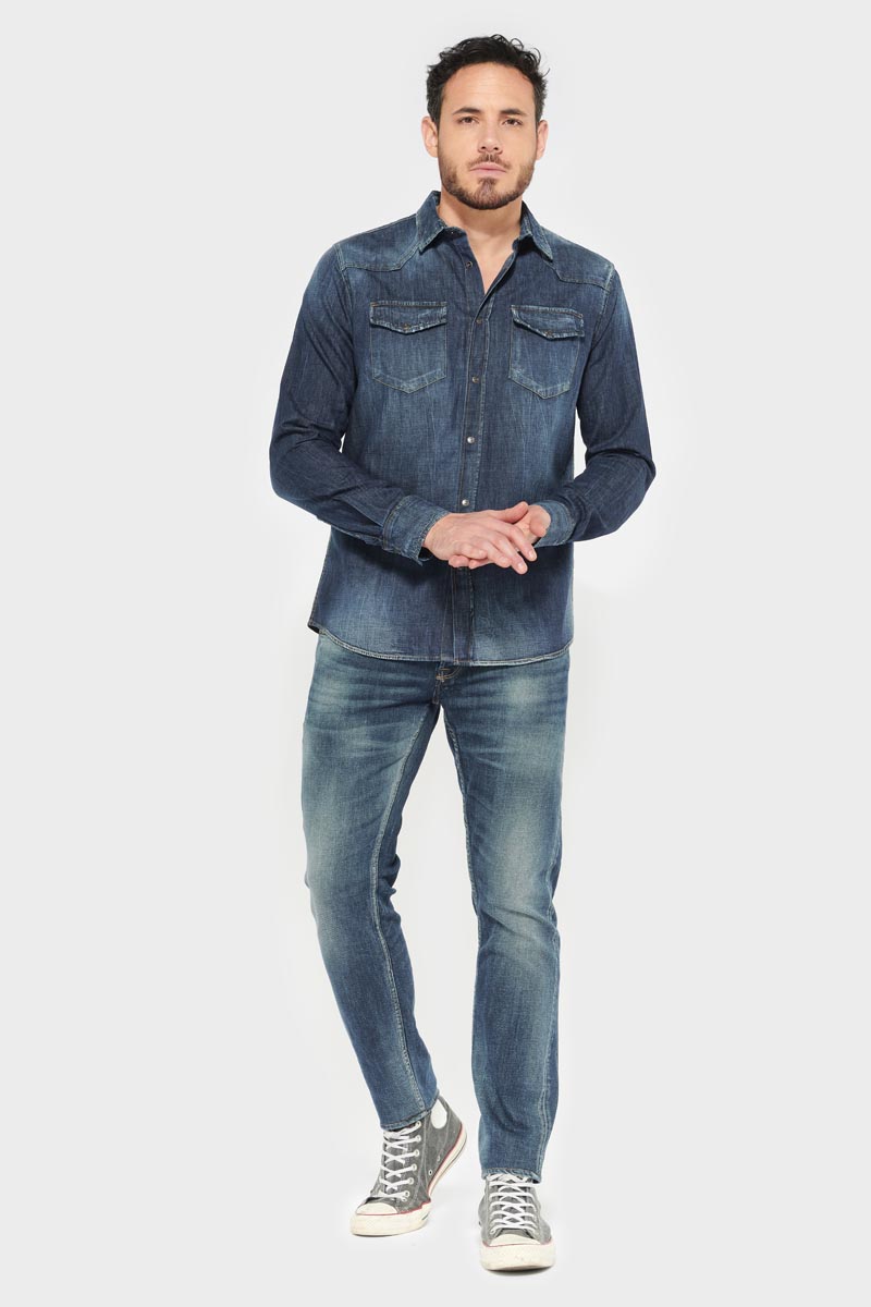 Hemd Juanito in blau