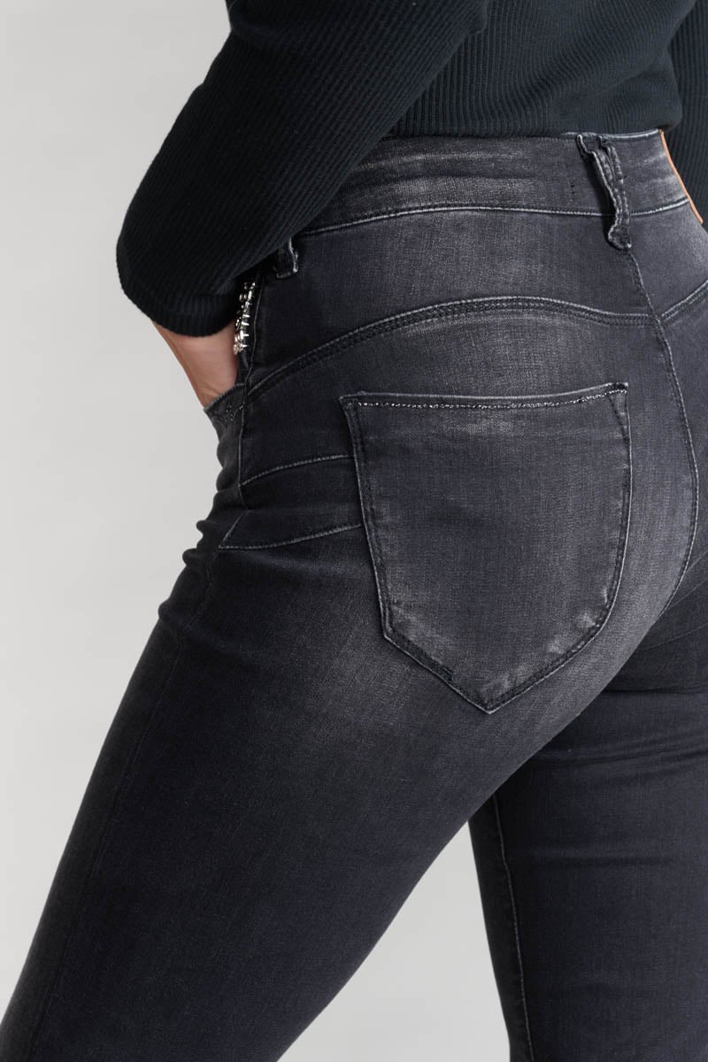 Jeans pulp slim Acya high waist 7/8 schwarz Nr.1