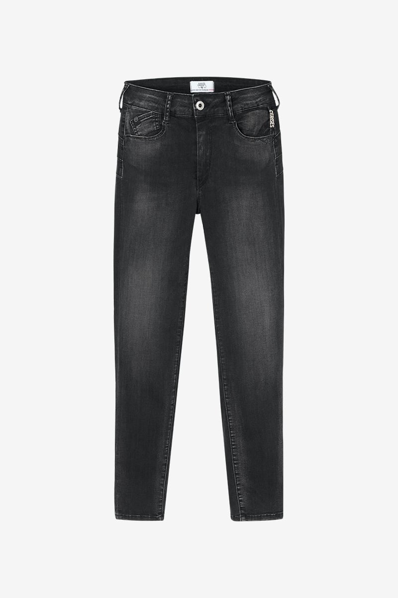 Jeans pulp slim Acya high waist 7/8 schwarz Nr.1