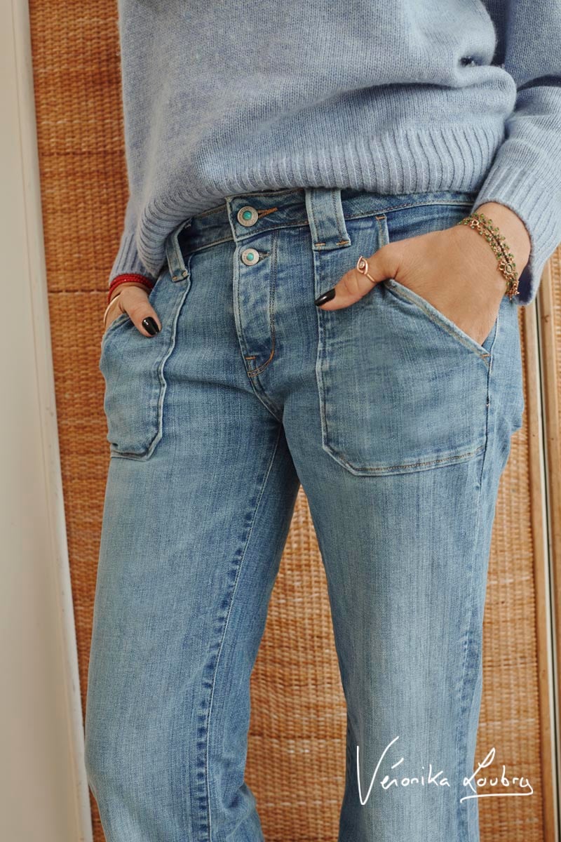 Marcel flare by Véronika Loubry jeans blau Nr.4