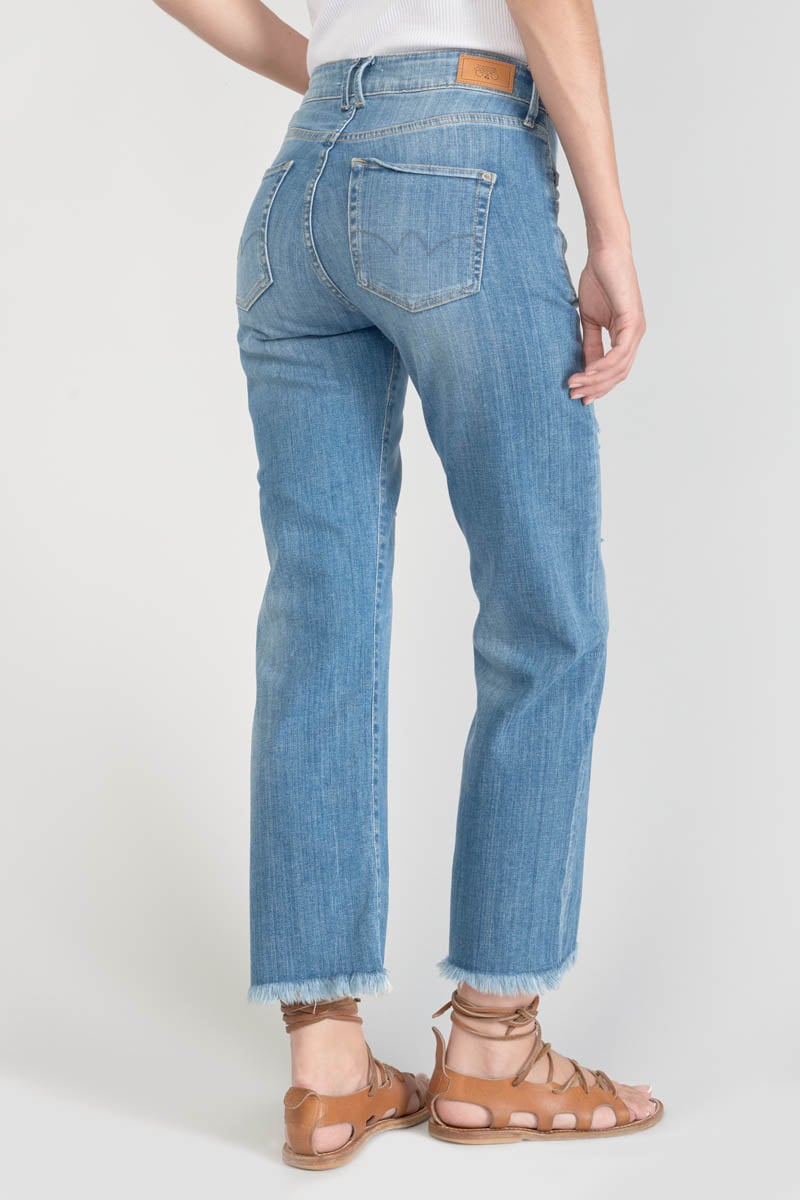 Jeans Pricilia high waist 7/8 destroy blau Nr.4