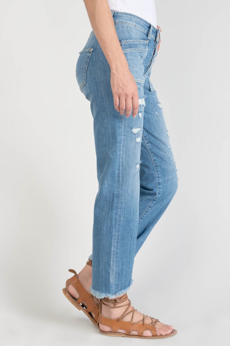 Jeans Pricilia high waist 7/8 destroy blau Nr.4