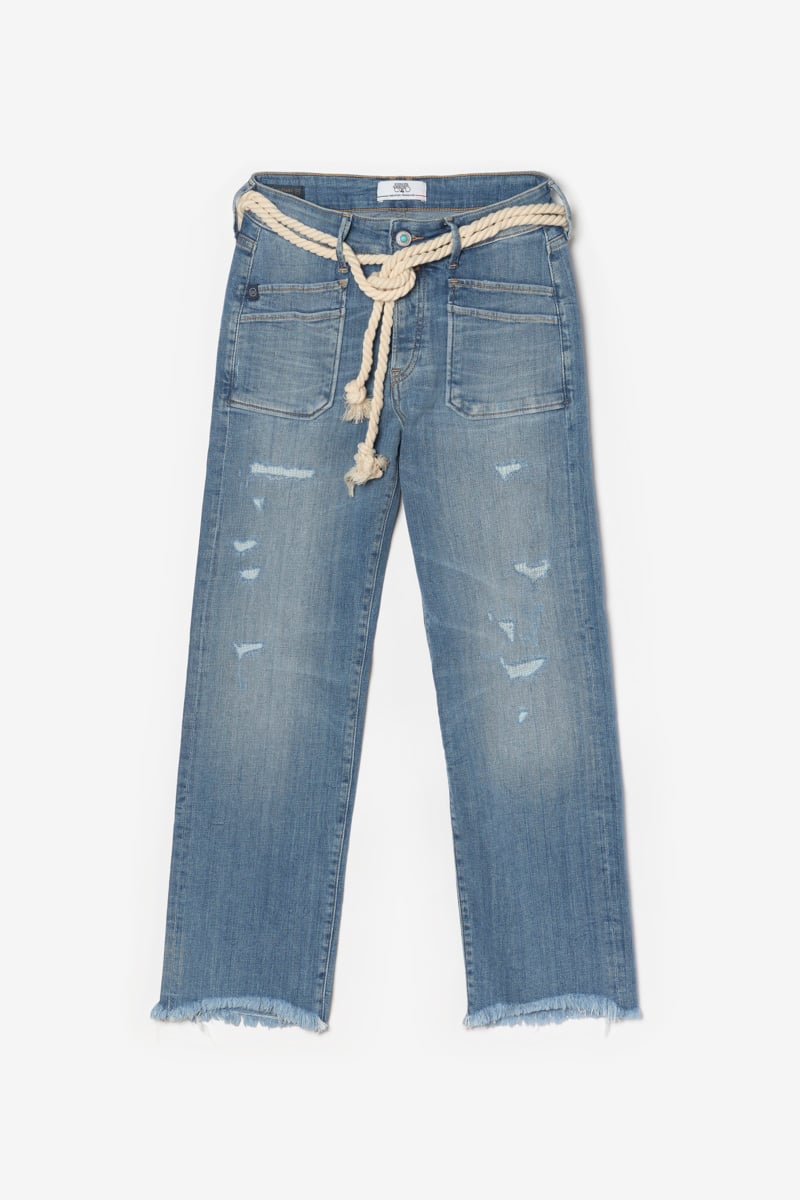 Jeans Pricilia high waist 7/8 destroy blau Nr.4