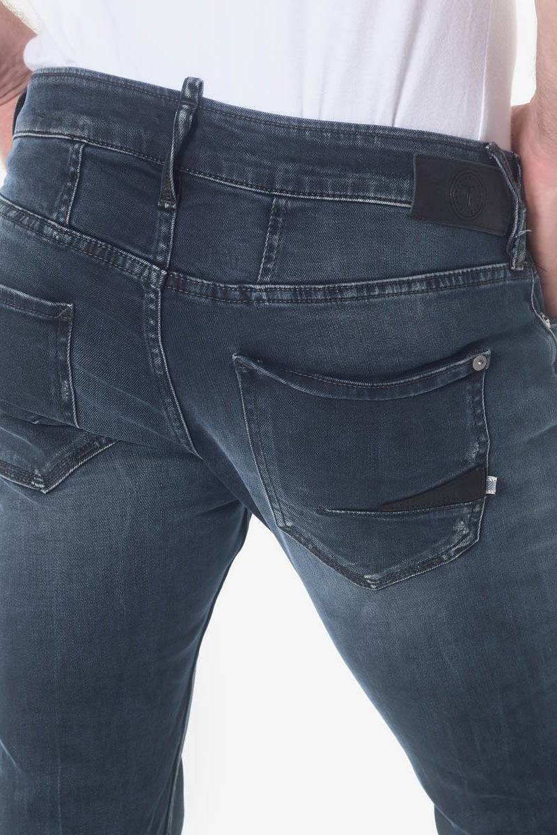 Jeans 700/11 slim Jaco destroy blau-schwarz Nr.2