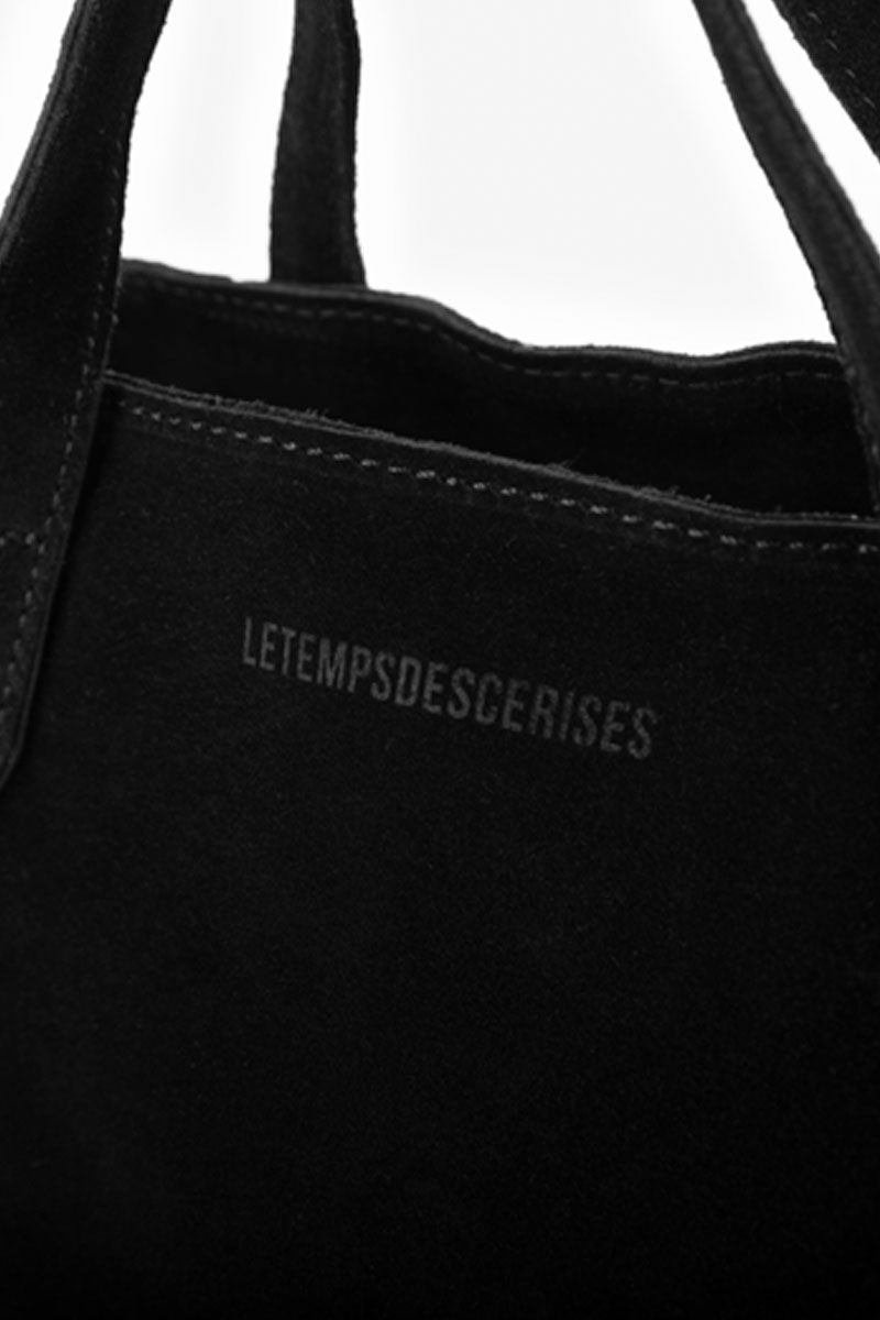 Tasche Astier aus schwarzem Wildleder