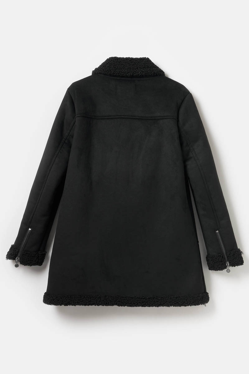Mantel Orchy in schwarz