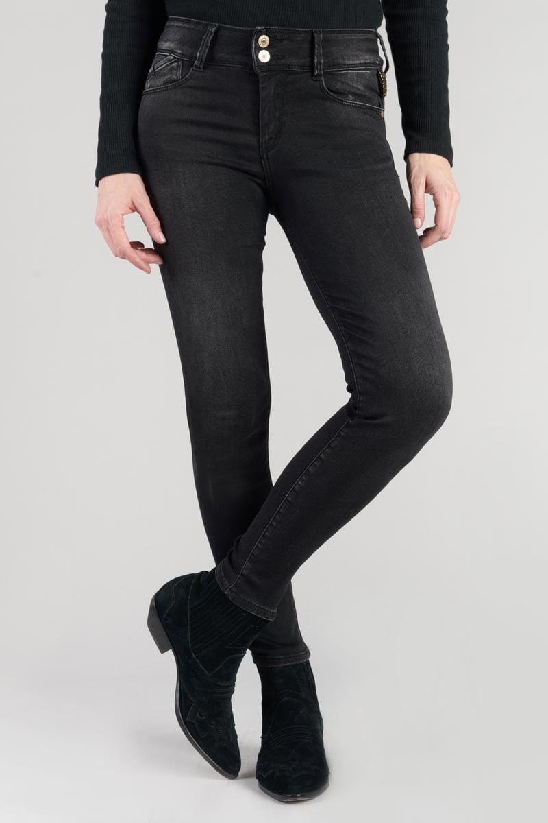 Jeans ultra pulp slim Bari high waist 7/8 schwarz Nr.1