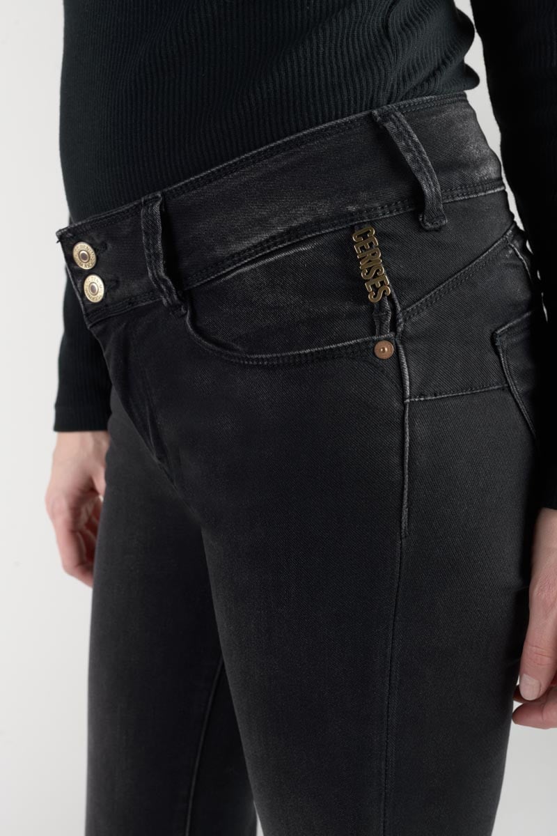 Jeans ultra pulp slim Bari high waist 7/8 schwarz Nr.1