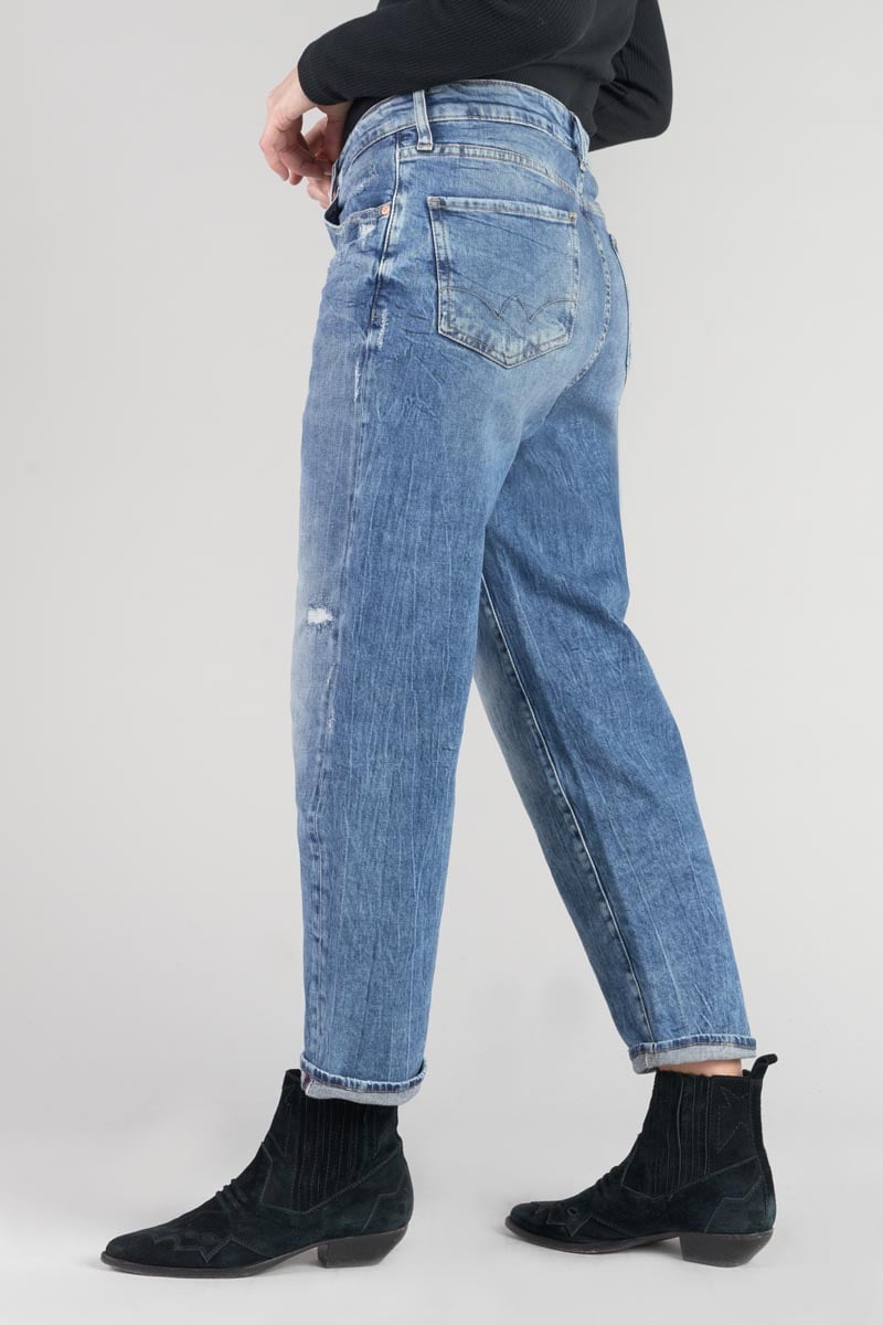 Jeans boyfit Cosy 7/8 destroy vintage blau Nr.4