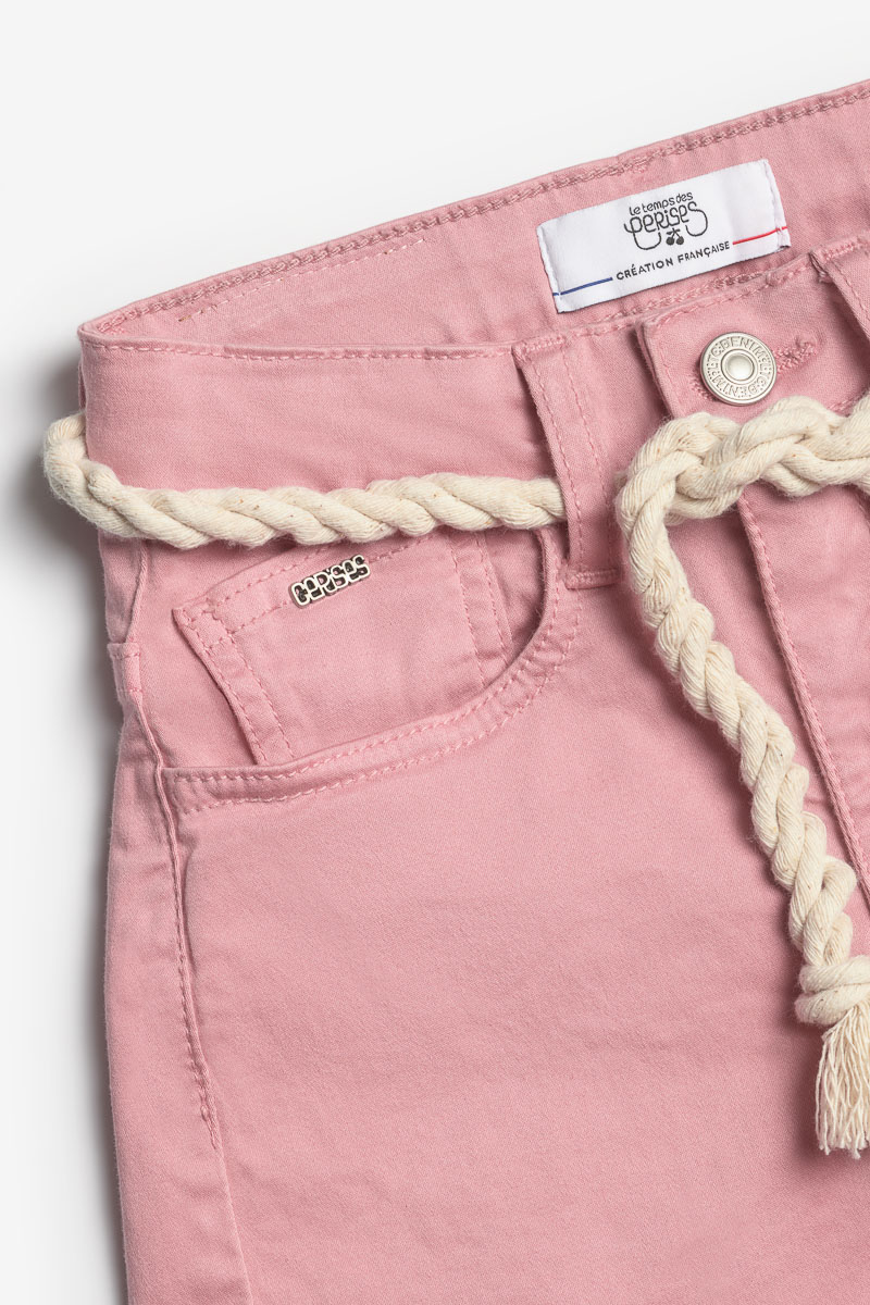 Shorts Tiko high waist in rosa