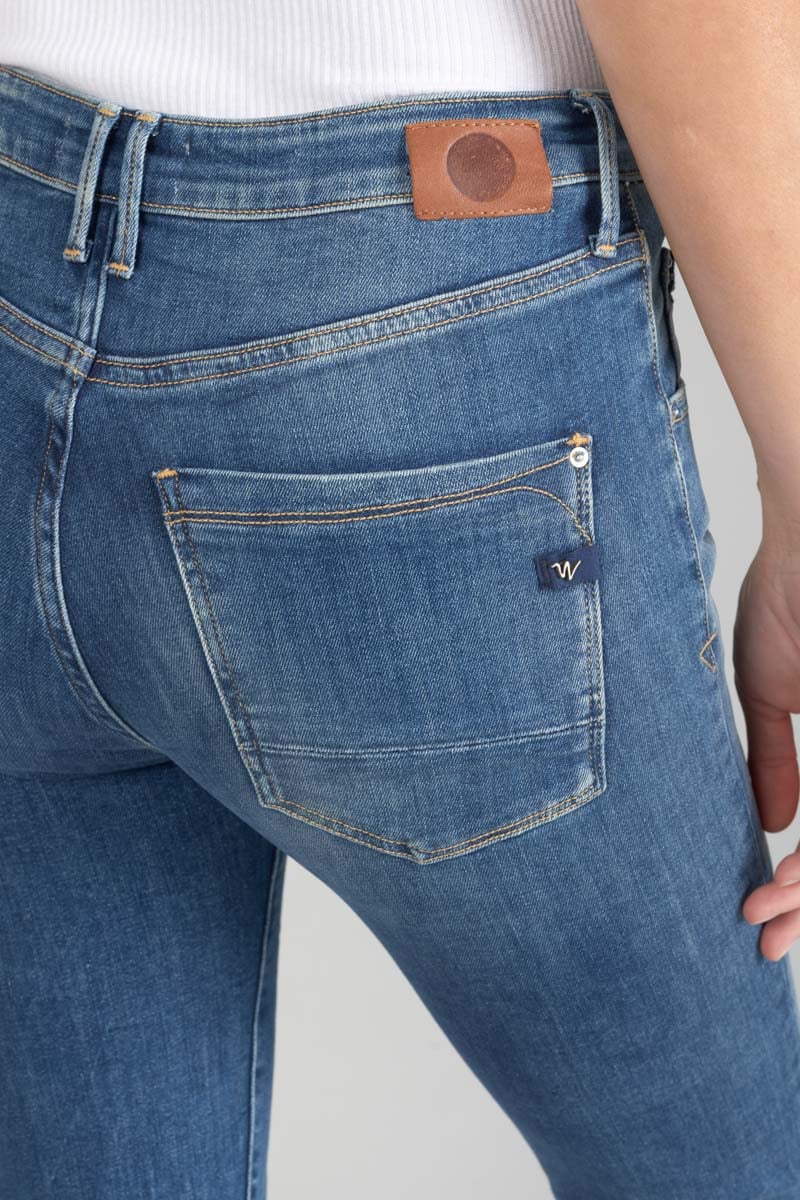 Jeans power skinny high waist 7/8 destroy blau Nr.2