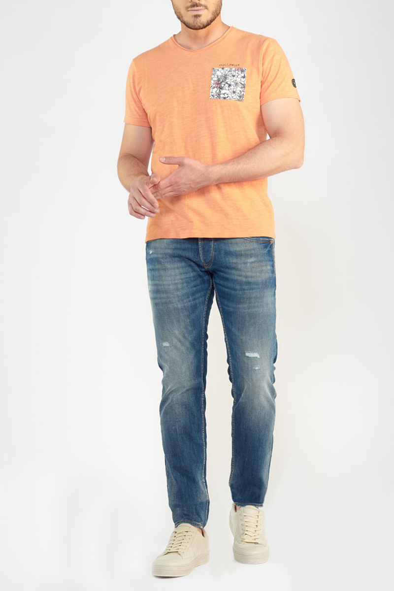 Jeans 700/11 slim Garz destroy blau Nr.3