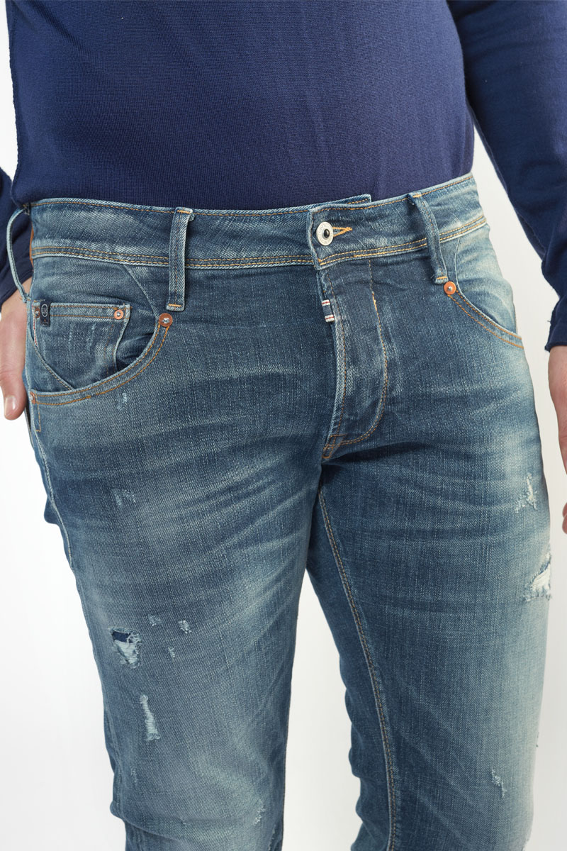Jeans 700/11 slim Niko destroy vintage blau Nr.2