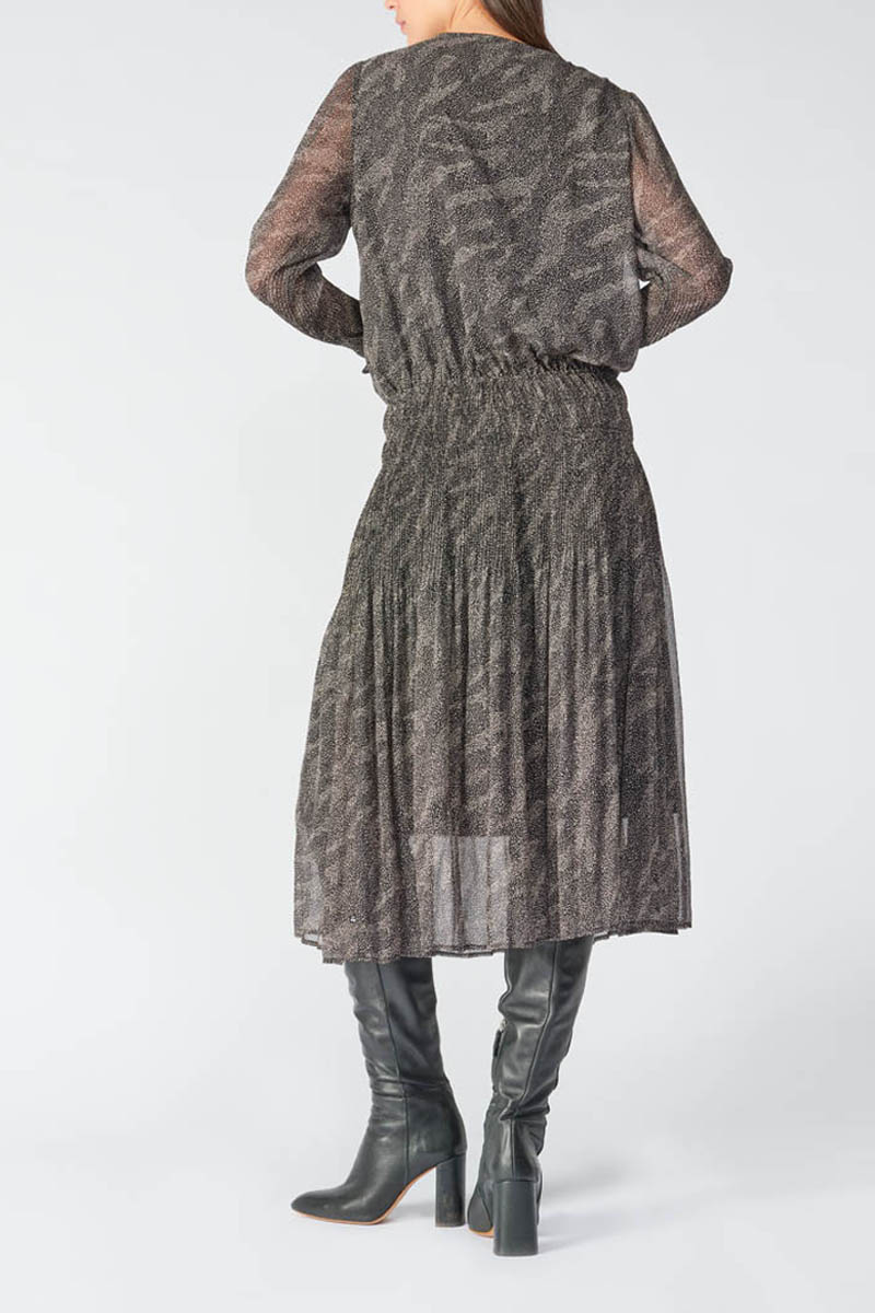 Langes kleid Bereni in schwarz