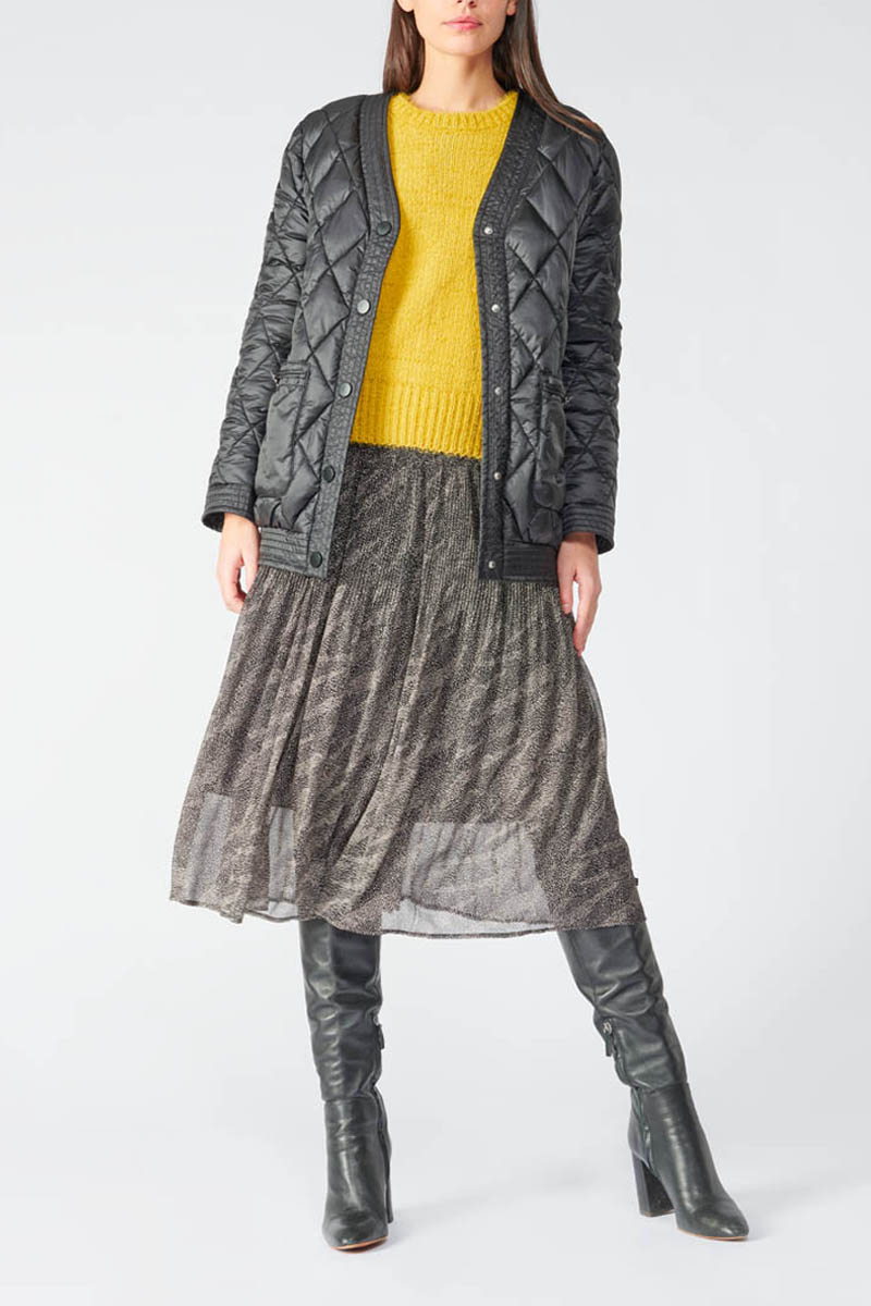 Langes kleid Bereni in schwarz