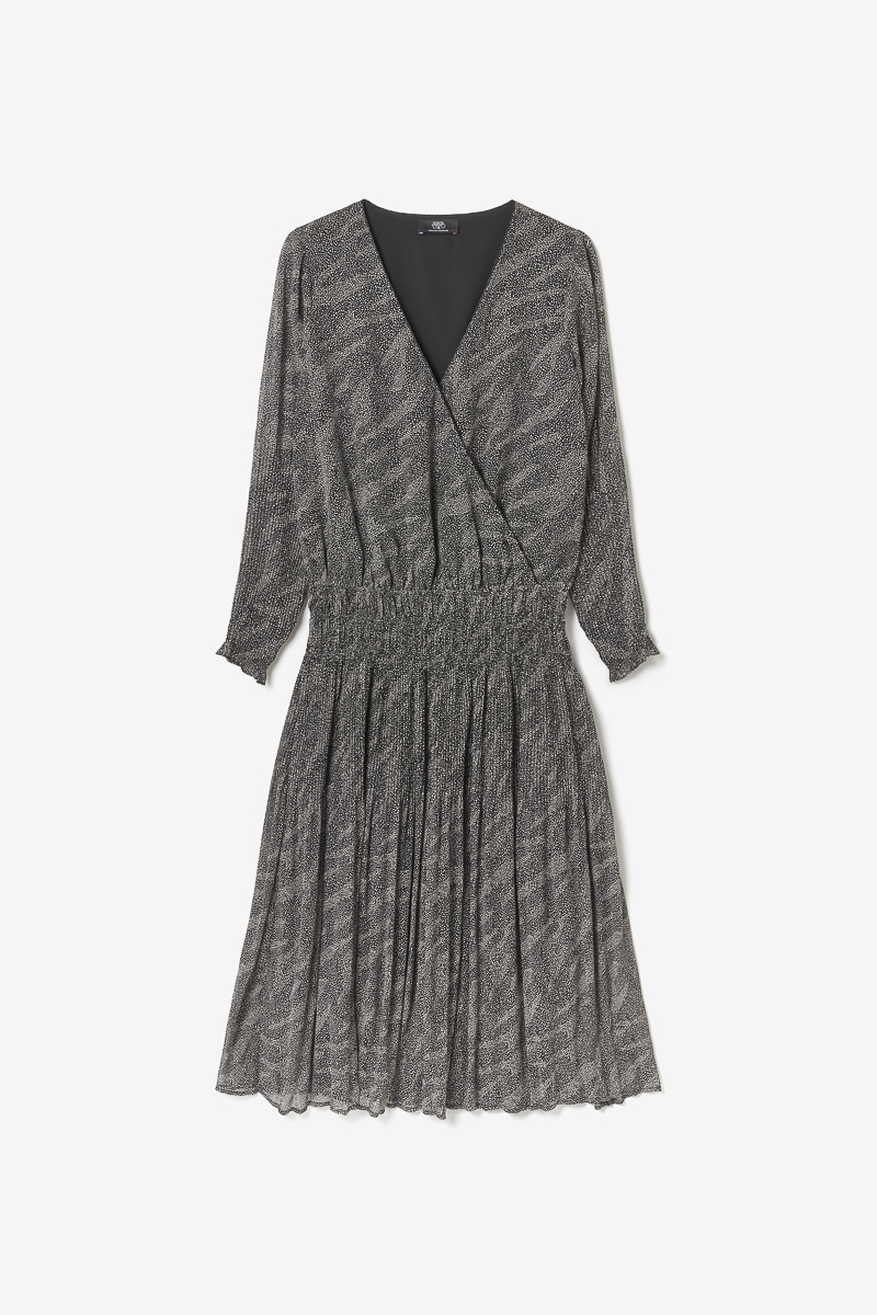 Langes kleid Bereni in schwarz