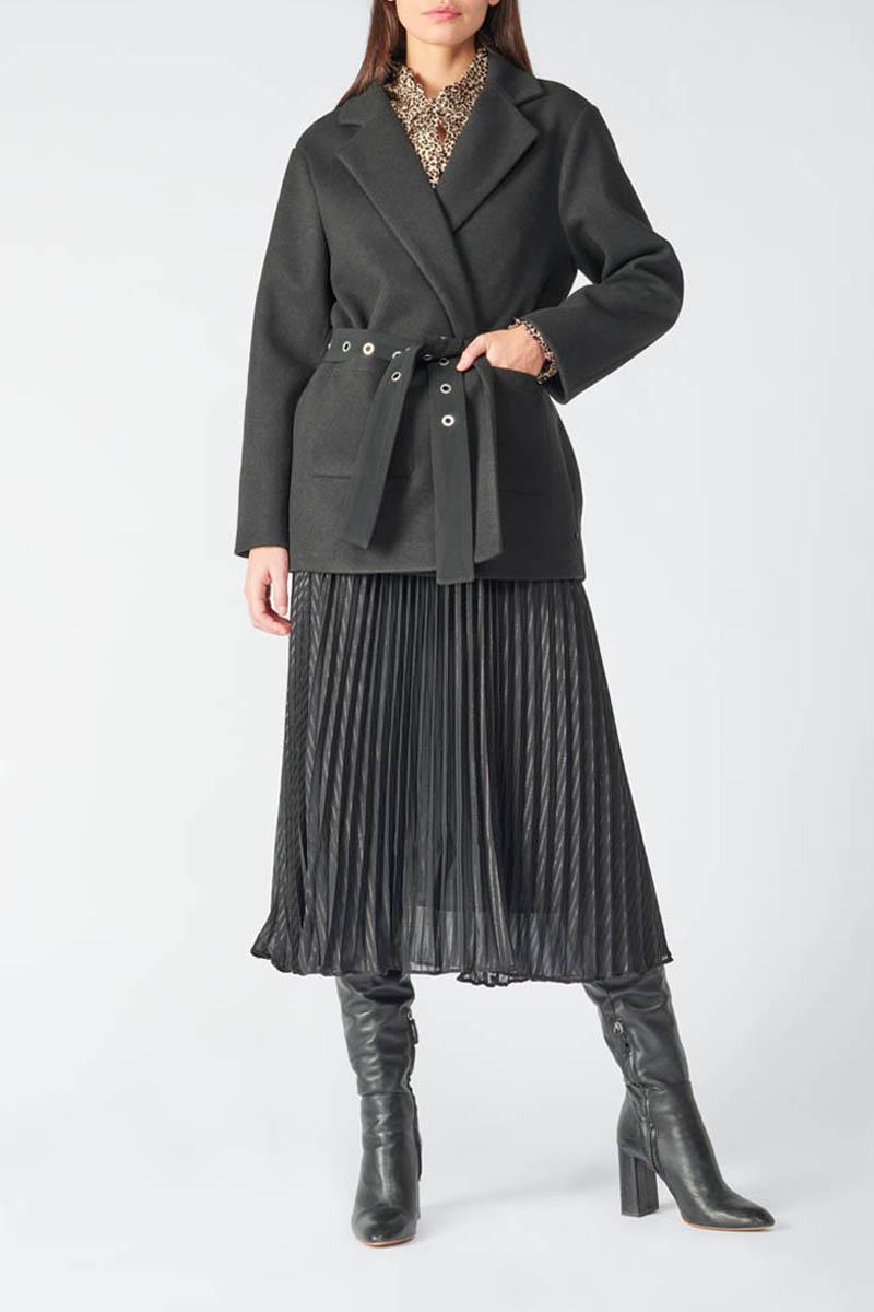 Mantel Charlot in schwarz