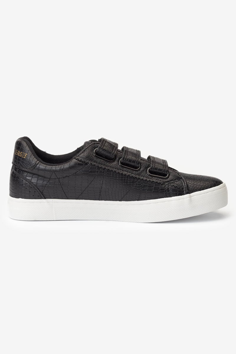 Sneakers Vic in Schwarz mit Python-Effekt
