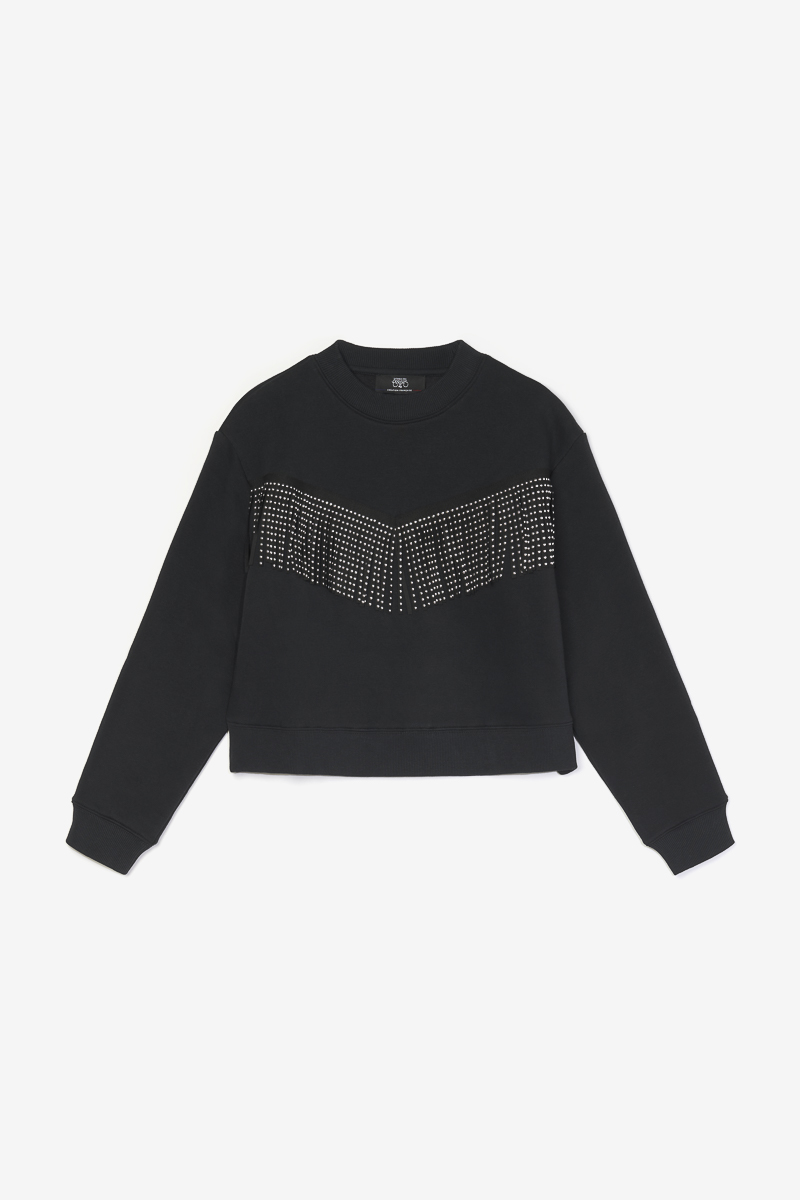 Sweatshirt Bessygi in schwarz