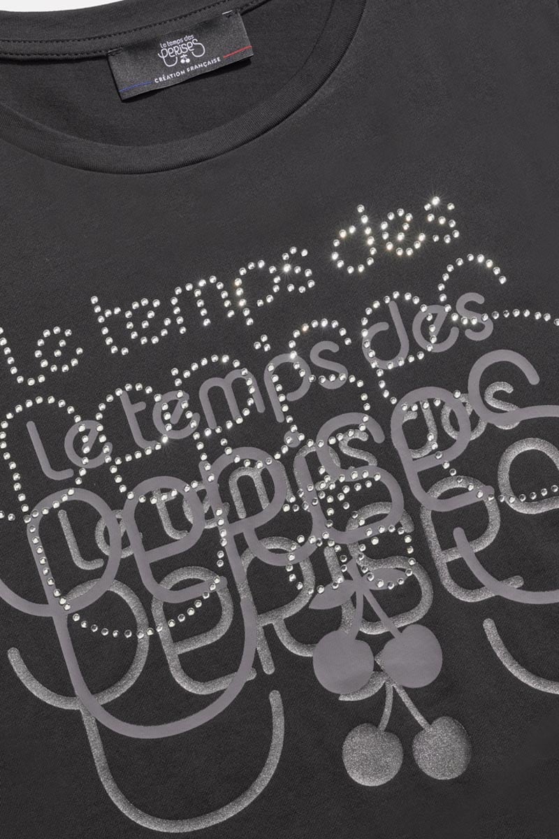 T-shirt Corinagi in schwarz