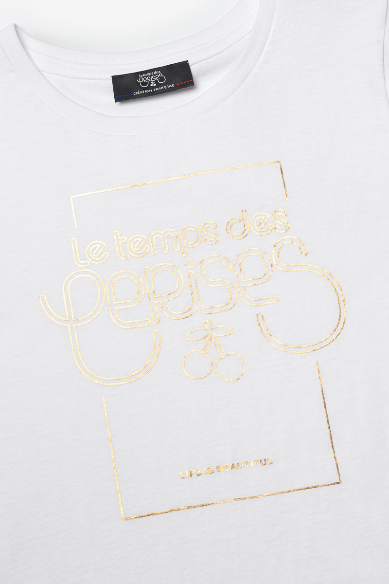 T-Shirt Theagi in weiß