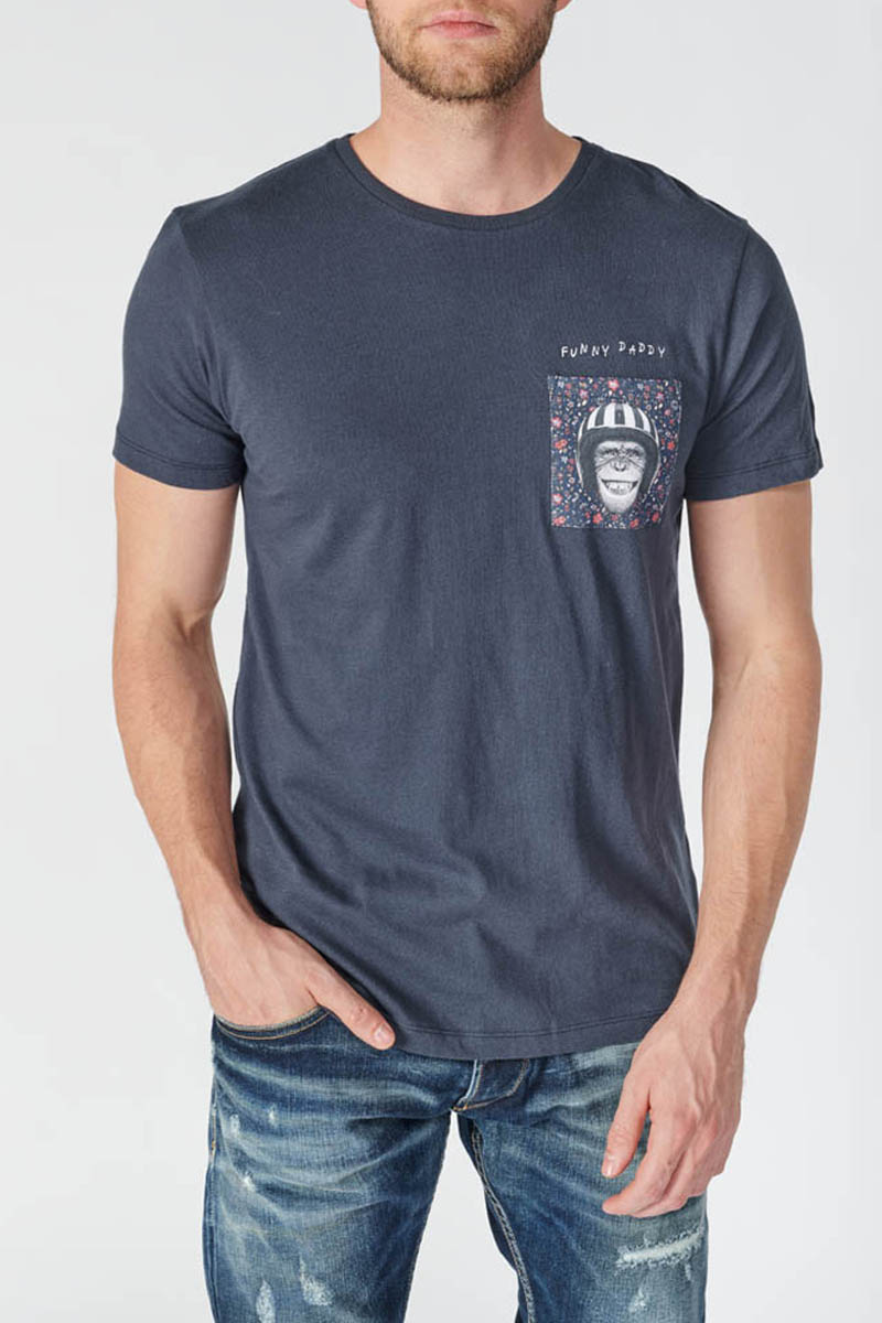 T-shirt Lesin in blau