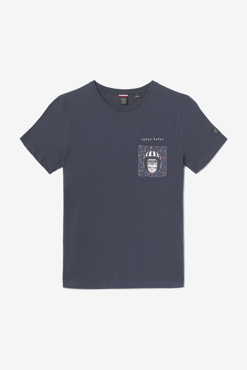 T-shirt Lesin in blau