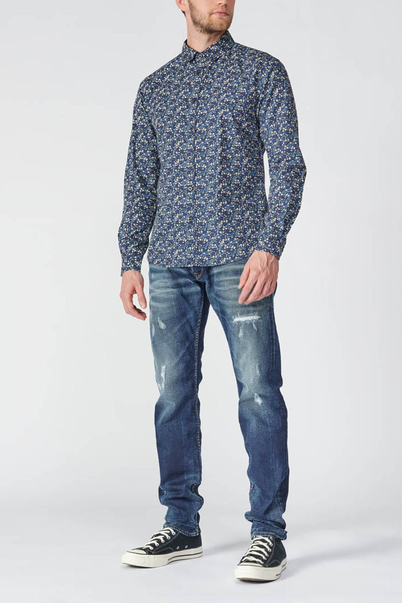 Hemd Paster in blau