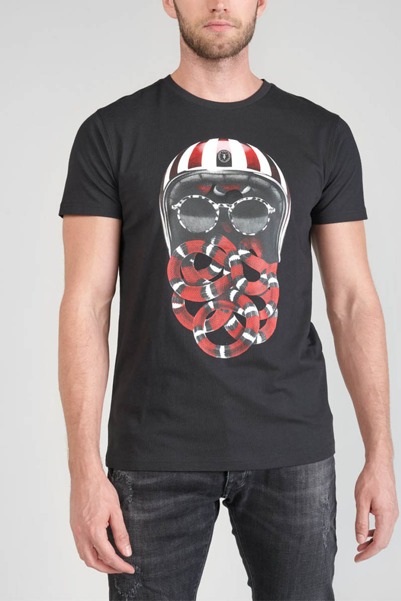T-shirt Velk in schwarz
