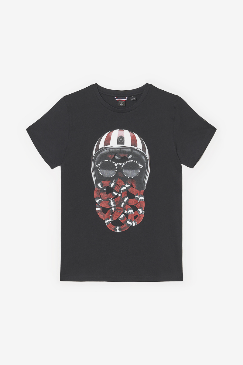 T-shirt Velk in schwarz