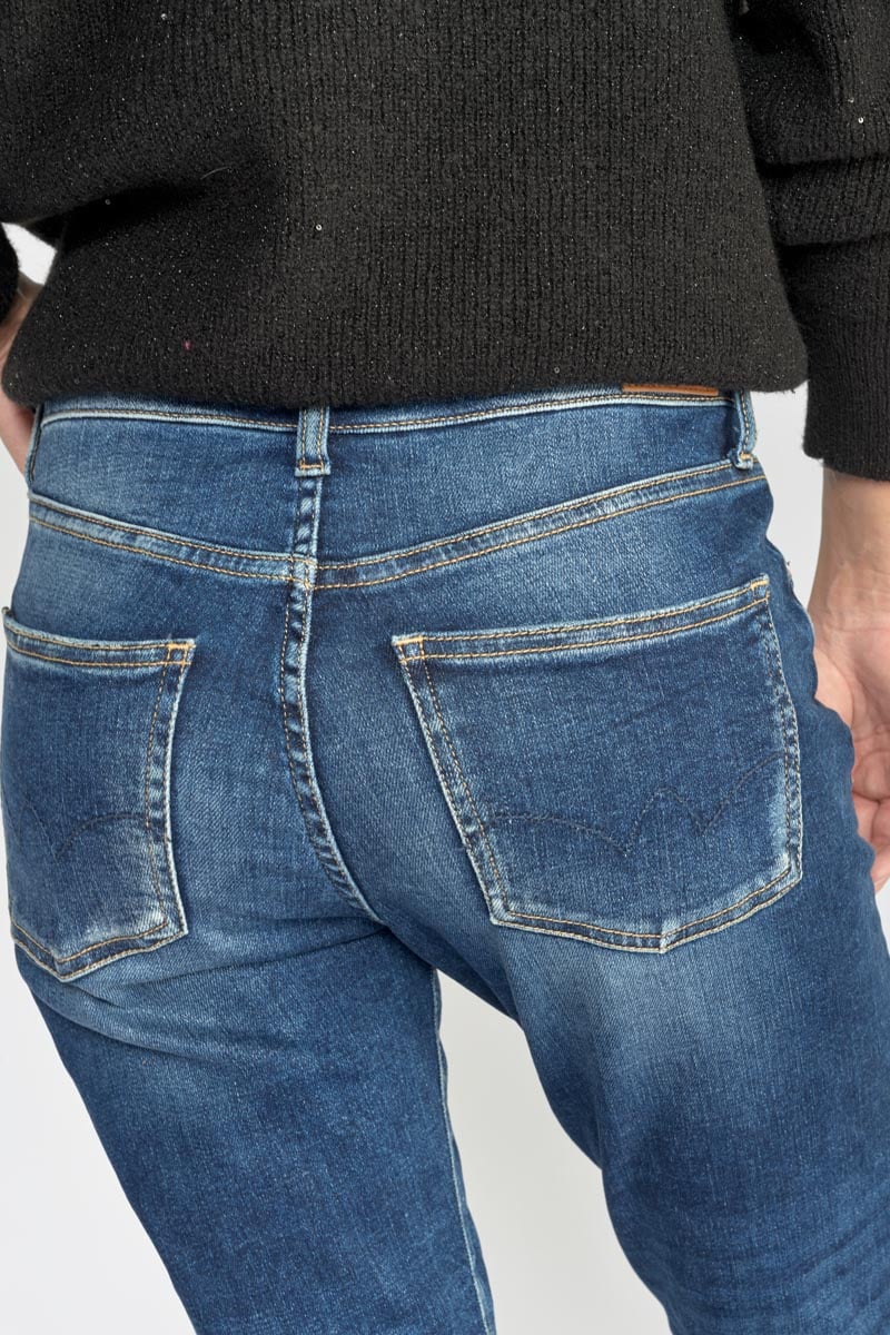 Jeans 400/17 mom Basic high waist 7/8 destroy blau Nr.2