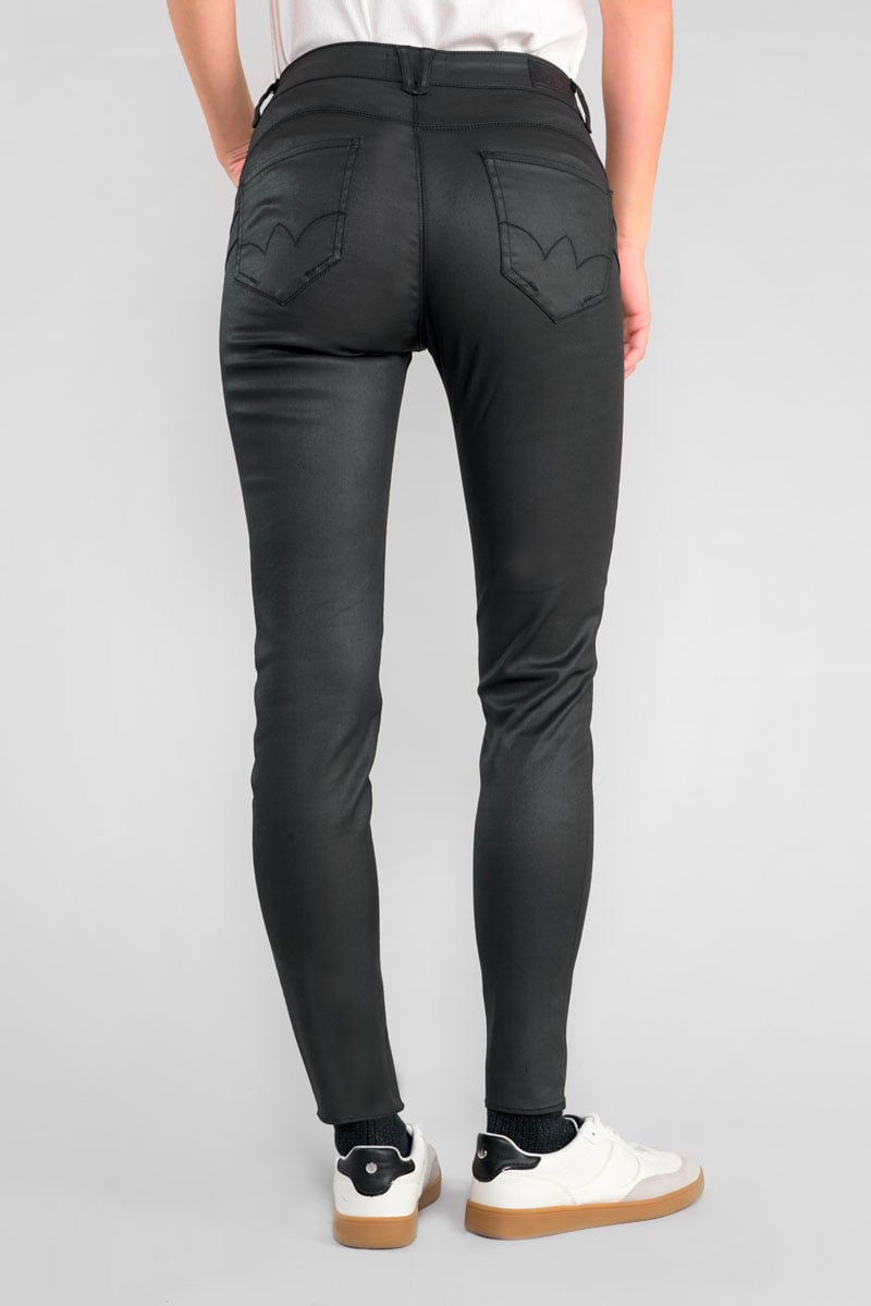 Jeans pulp slim high waist 7/8 beschichtet schwarz Nr.0