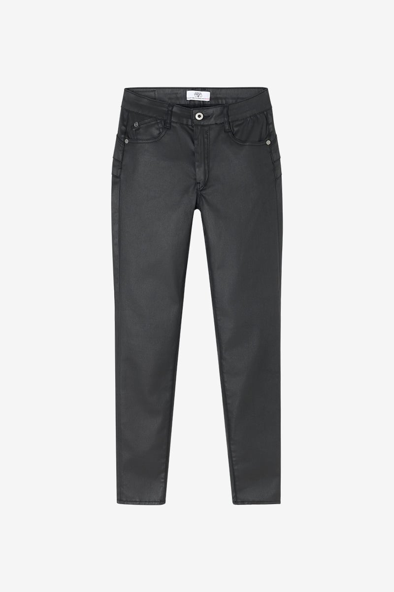 Jeans pulp slim high waist 7/8 beschichtet schwarz Nr.0