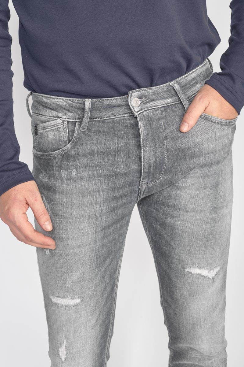 Jeans power skinny 7/8 destroy grau Nr.3