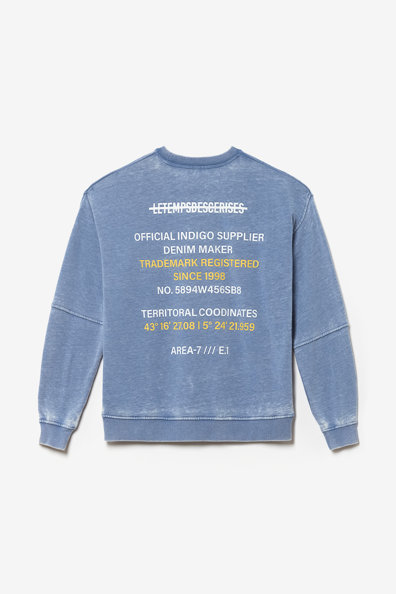 Sweatshirt Naybo blau meliert