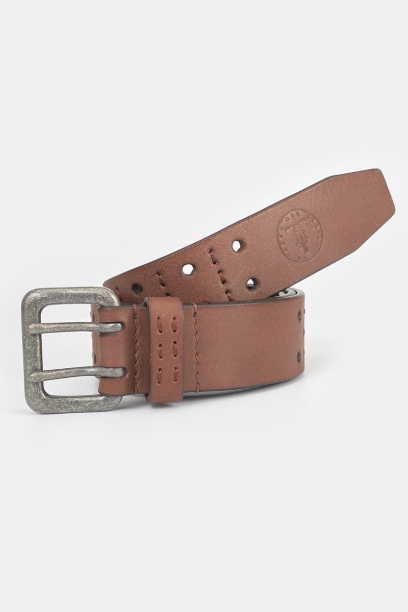 Gürtel Geles aus braunem Leder