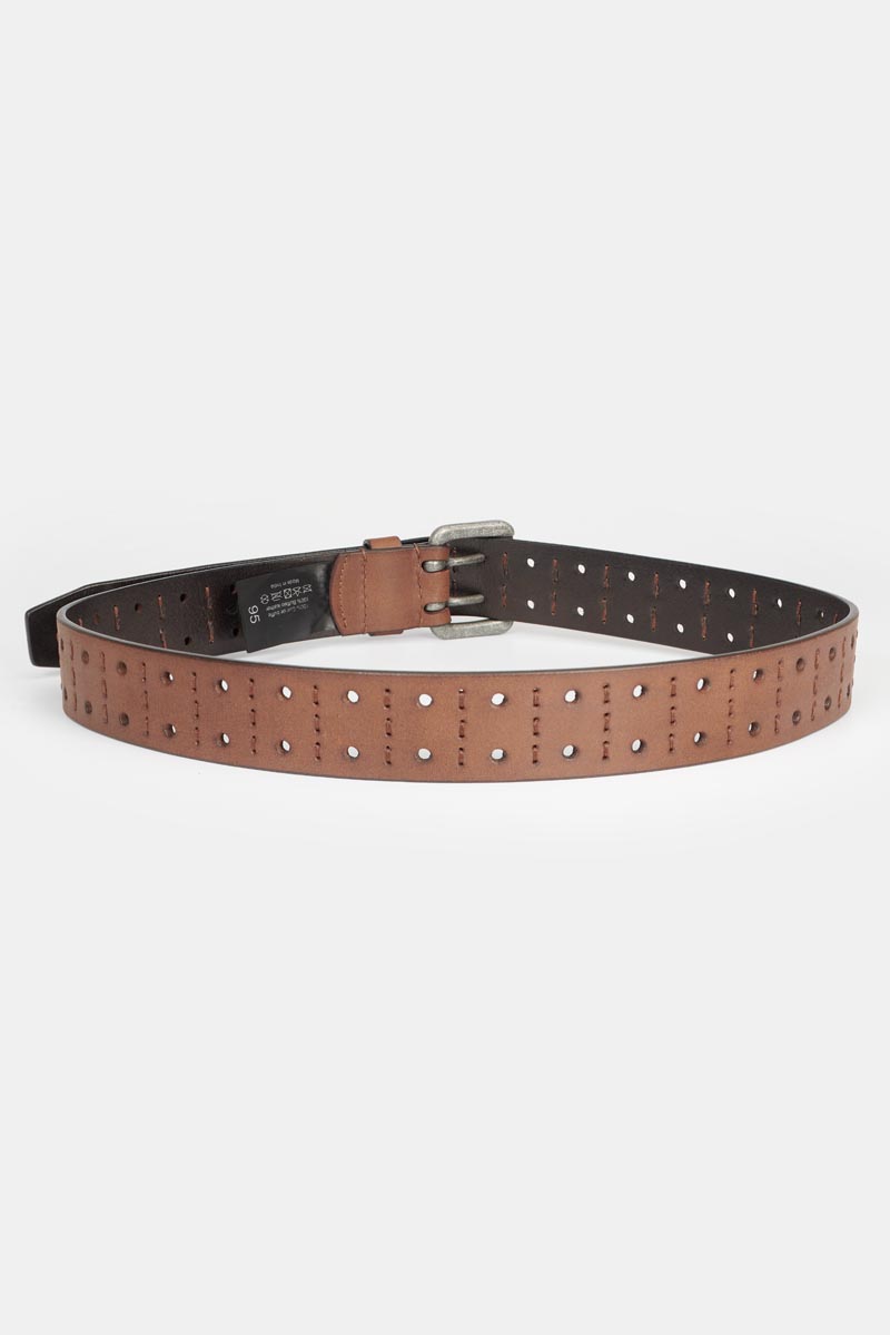 Gürtel Geles aus braunem Leder