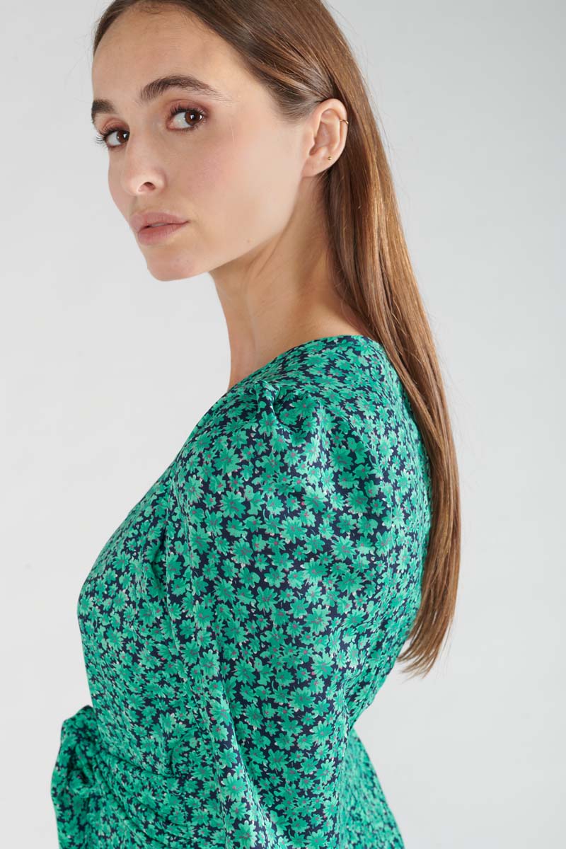 Jumpsuit Amira mit grünem Muster