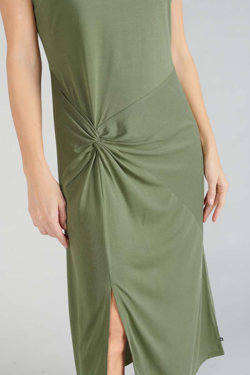 Langes Kleid Gana in khaki