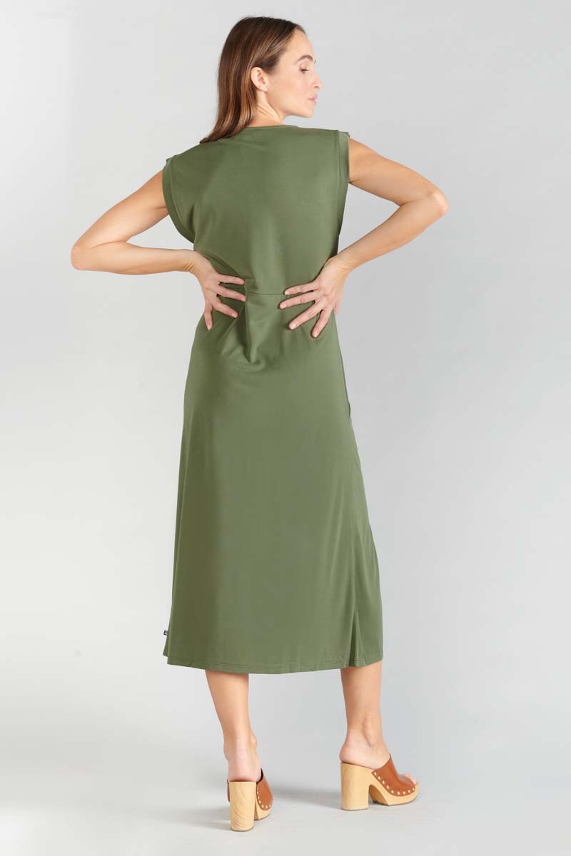Langes Kleid Gana in khaki