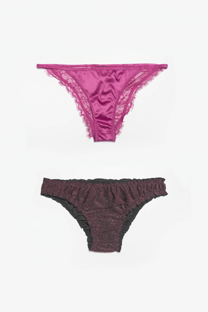 Doppelpack Liebe Slips fuchsia