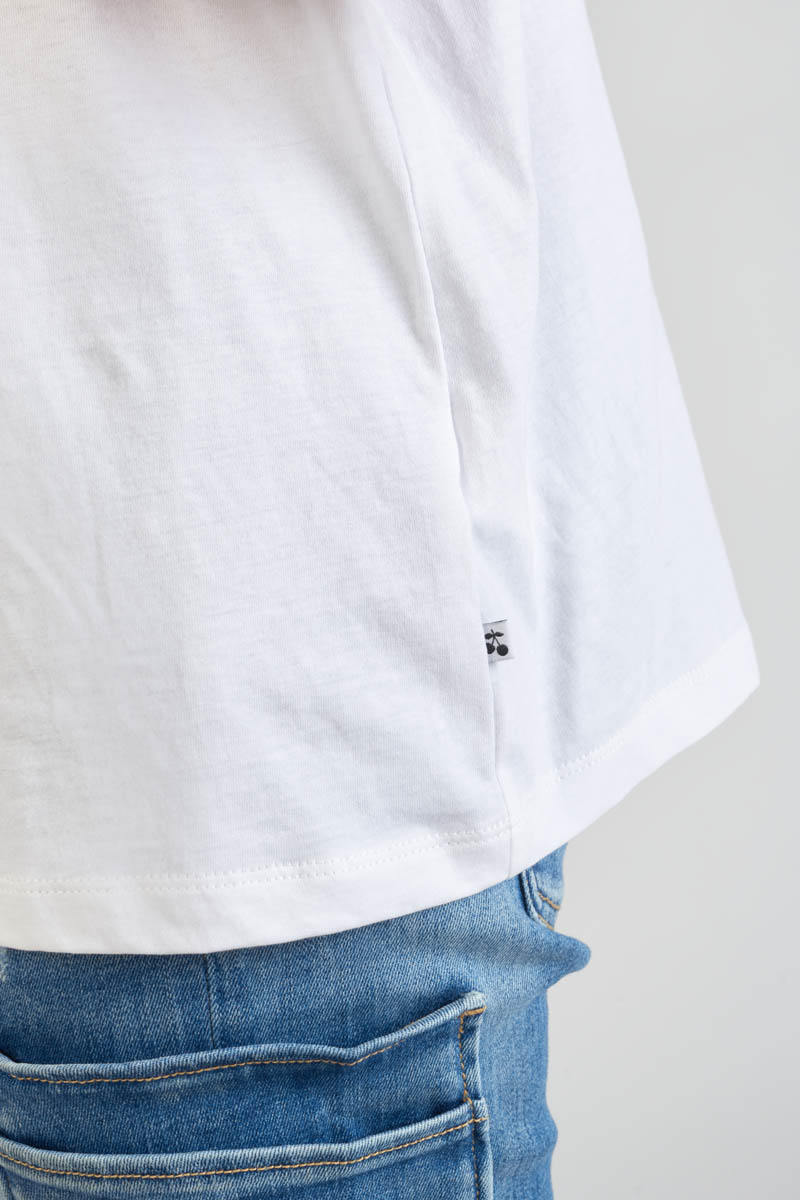 T-Shirt Moona in weiß mit Druck