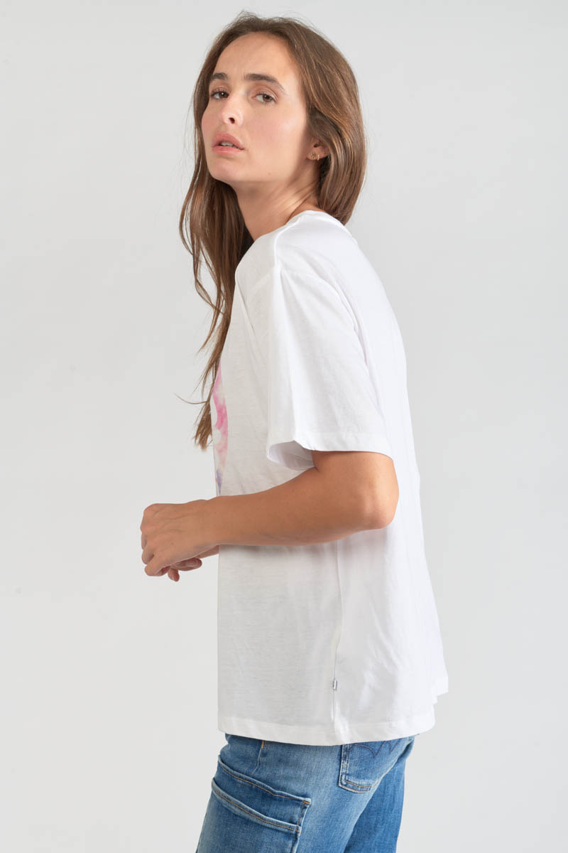 T-Shirt Moona in weiß mit Druck