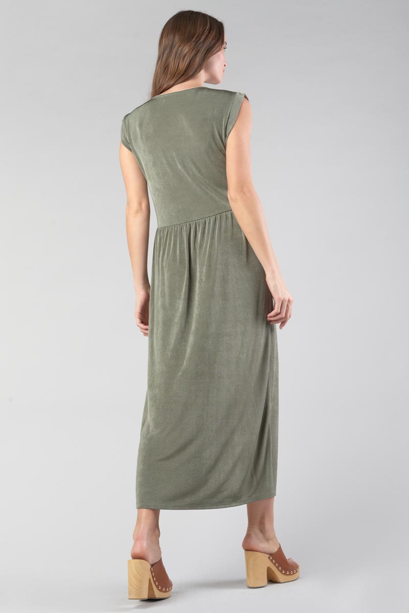 Langes Kleid Nata khaki